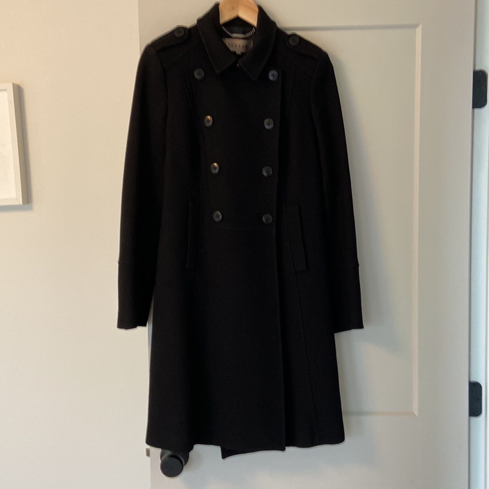 Black military style peacoat - US 4-6